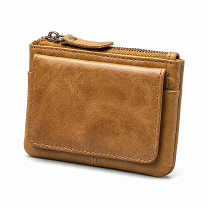Porte-Monnaie Cuir Véritable Anti-RFID | Compact & Sécurisé