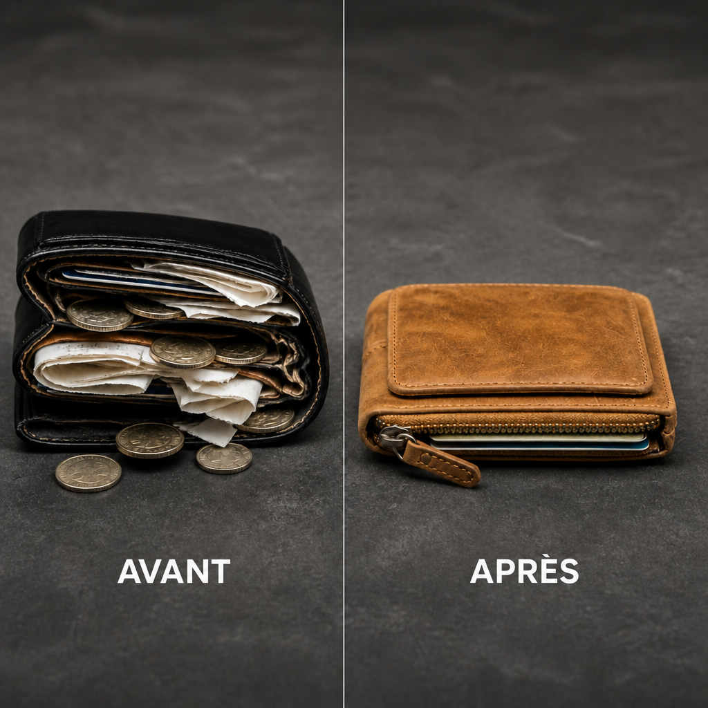 Porte-Monnaie Homme Cuir Véritable Anti-RFID | Compact Slim